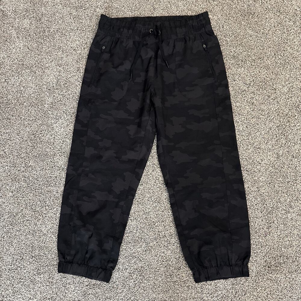 Kyodan Jogger Track Pants Camouflage Activewear Drawstring Pockets Small Women's